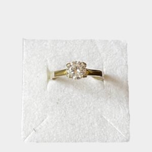 Anillo cubic con dublé de plata 925 blanco