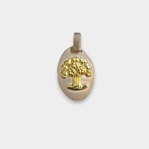 Dije Árbol De La Vida Plata 925 y Oro Chico