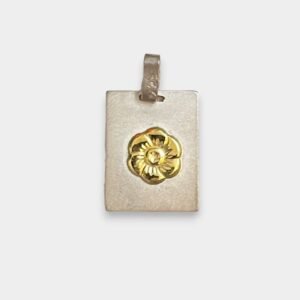 Dije en Centro Flor Chico Plata 925 y Oro