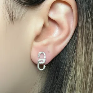 Aros De Plata 925 Cadena 2