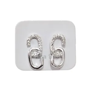 Aros De Plata 925 Cadena