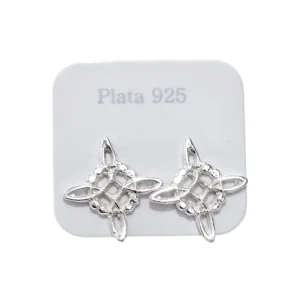 Aros Nudo De Brujas De Plata 925