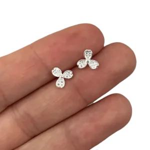 Aros Trebol Chico Con Cubic 1