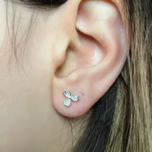 Aros Trebol Chico Con Cubic 2