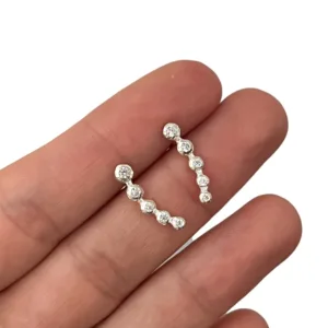 Aros Trepador 5 Piedras De Plata 925 galleria 1