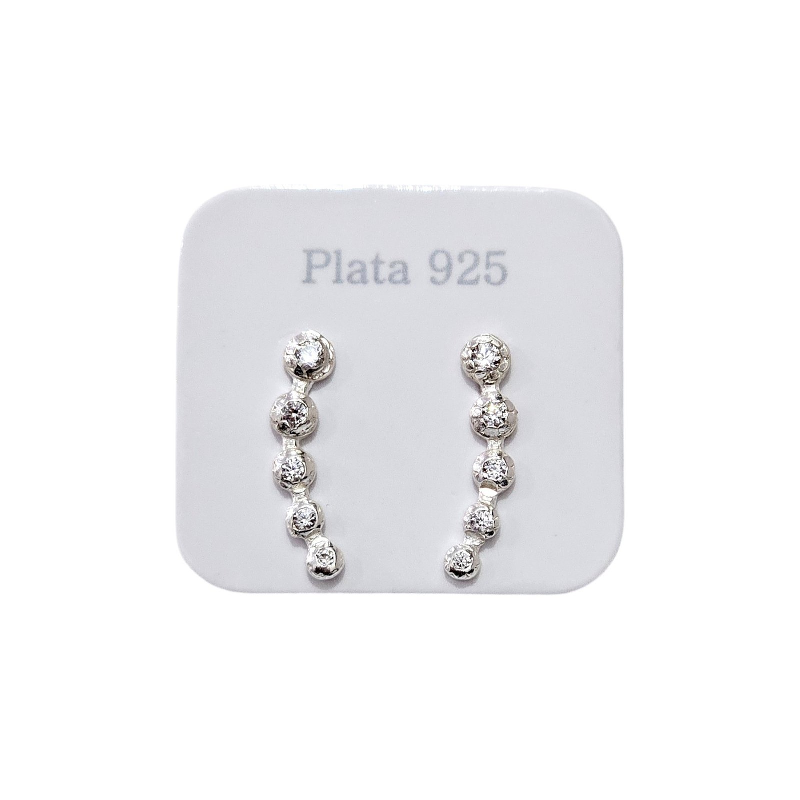 Aros Trepador 5 Piedras De Plata 925