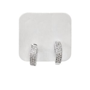 Aros De Plata 925 Rodinada Finito Con Cubics