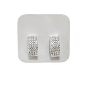 Aros De Plata 925 Rodinada Con Cubics